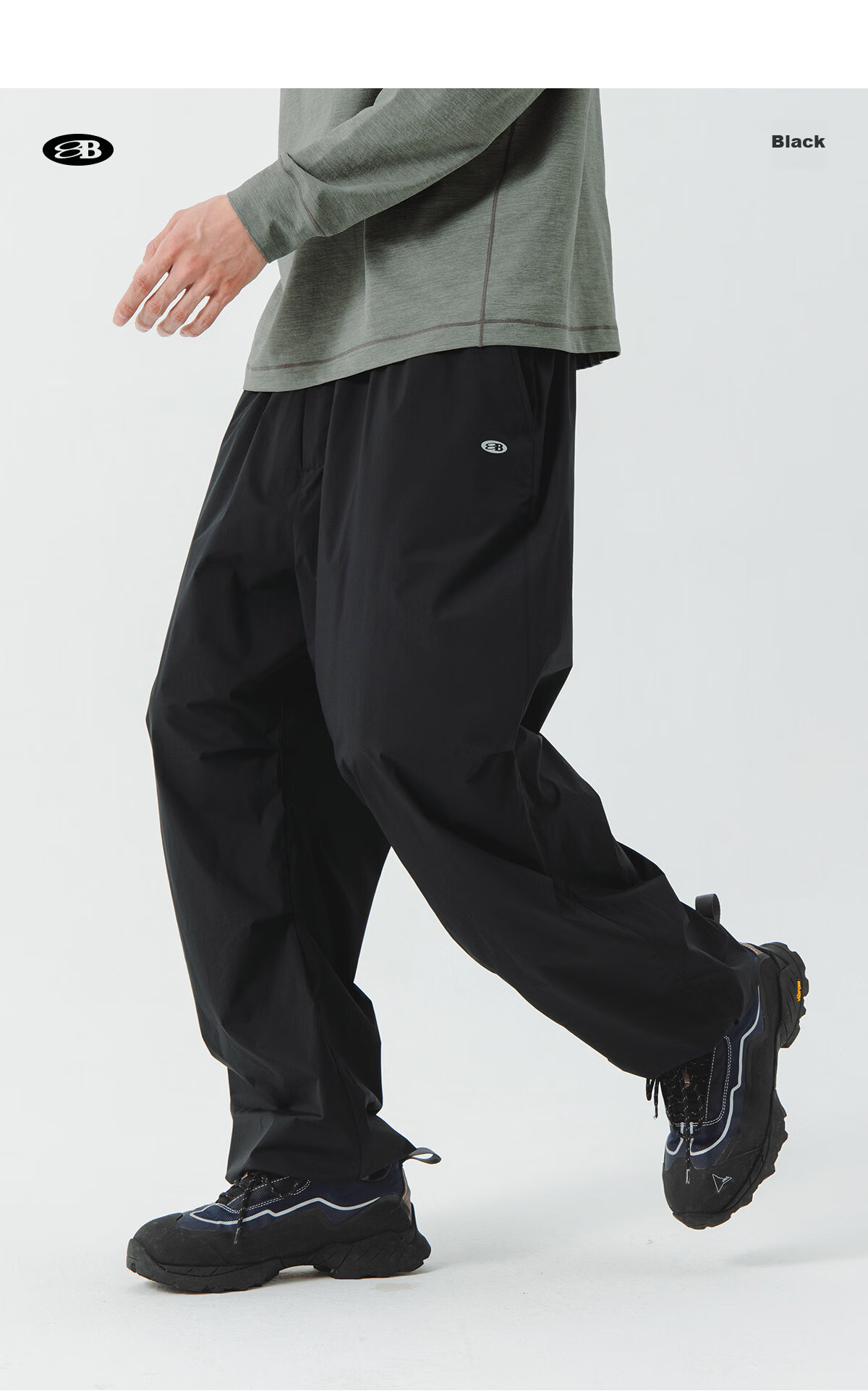 Lanqi Youyun Spring Summer Ultra-Light Ultra-Thin Antibacterial Casual Outdoor Lightweight Paratrooper Pants for Men Dark Gray L 18
