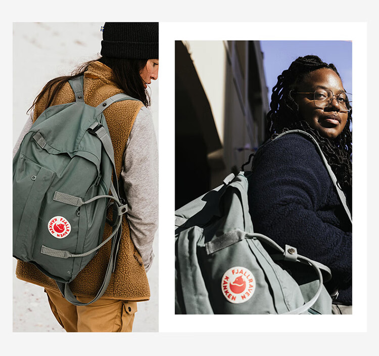 FJALLRAVEN Kanken Single and Double Shoulder Backpack Large Capacity Gym Bag 23802-457 Lavender Purple 30L 16
