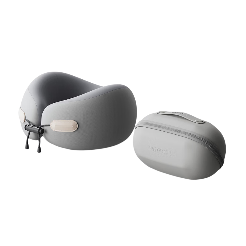 Zhiguozhe U-Shaped Neck Pillow Travel Portable Foldable U-Shape Neck Support Pillow for Airplane High-Speed Train Nap Essential