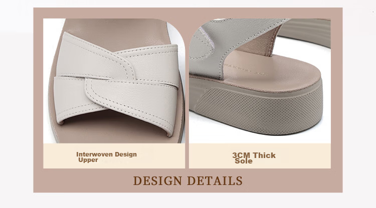 Red Dragonfly Women's Sandals New Soft Sole Middle-aged and Elderly Mom Shoes Thick Sole Lightweight Casual Open Toe Shoes WTK264981 Off-white Size 38 4