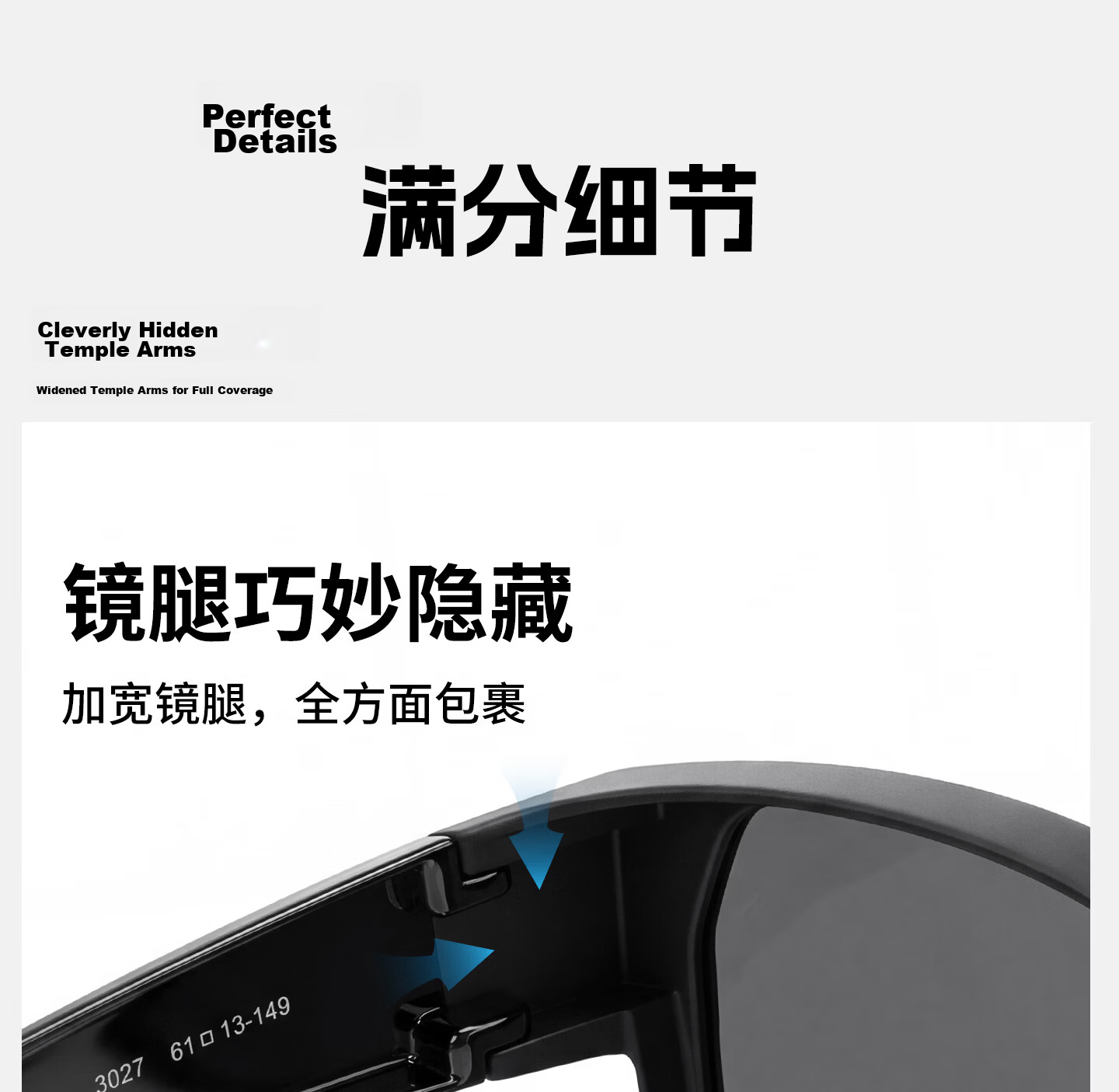 CAPONI Prescription Sunglasses Clip-On Photochromic Polarized HUD Display Day and Night Driving Glasses for Men 20