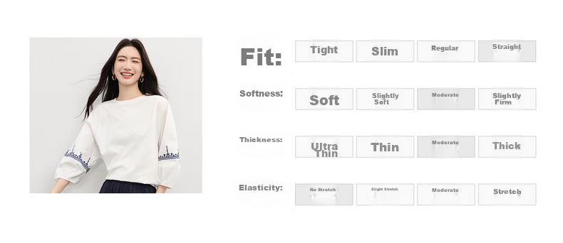 Sllsky Bohemian Embroidered White T-Shirt for Women 2026 Spring Summer New Loose Casual Three-Quarter Sleeve Top 9