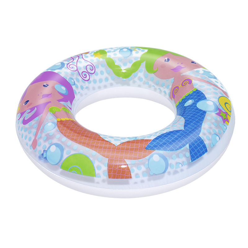 Bestway Kids Inflatable Swim Ring Thickened Load-Bearing Swimming Float Anti-Tip Baby Swim Ring Dolphin Design