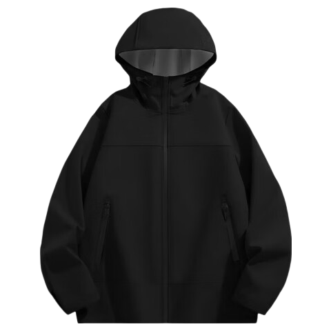 Baleno S&K Series Men's Winter Fleece-Lined Outdoor Sports Jacket Windproof Warm Water-Repellent Hooded Coat Autumn Winter