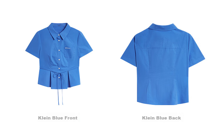 INMAN 100% Xinjiang Cotton Simple Tie-Waist Short Sleeve Shirt 2026 Summer New Embroidered Top White S 31