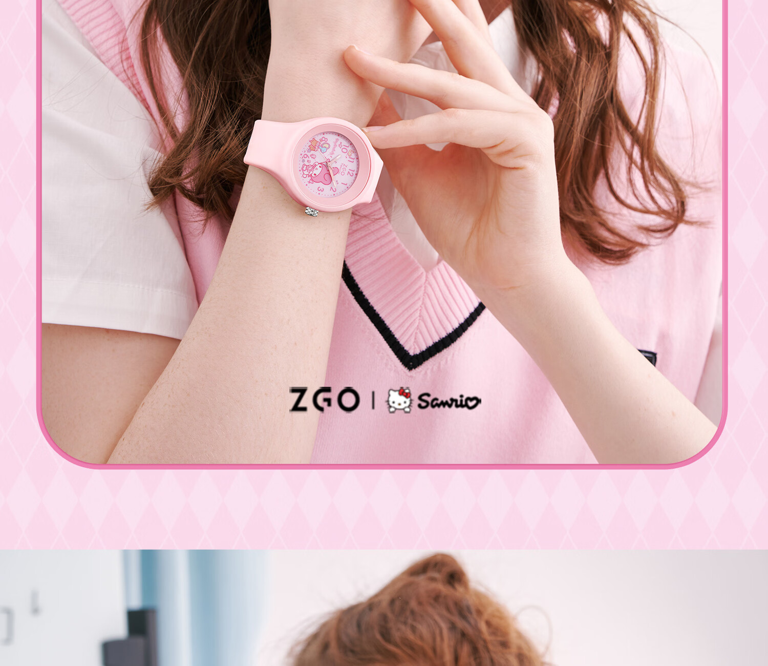 ZGO X Sanrio Children's Watch for Girls Aged 6-12, Student Electronic Watch for Time-Telling, Birthday Gift, 877 Cinnamoroll 18