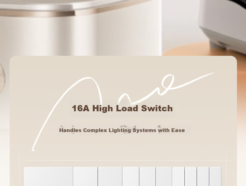 CHNT Switch Socket No-Paint Cream Style Large Panel Socket Faceplate Concealed X1M One-Gang Single-Control Five-Hole 28