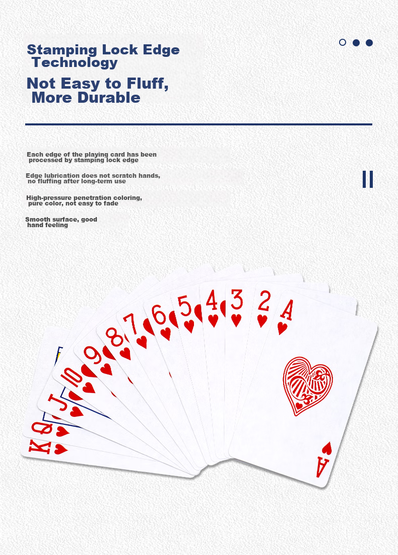 Wangjing Poker Playing Cards for Guandan, Durable Paper Cards, Anti-Cheating, 60X97mm, Blue, 2 Decks 5