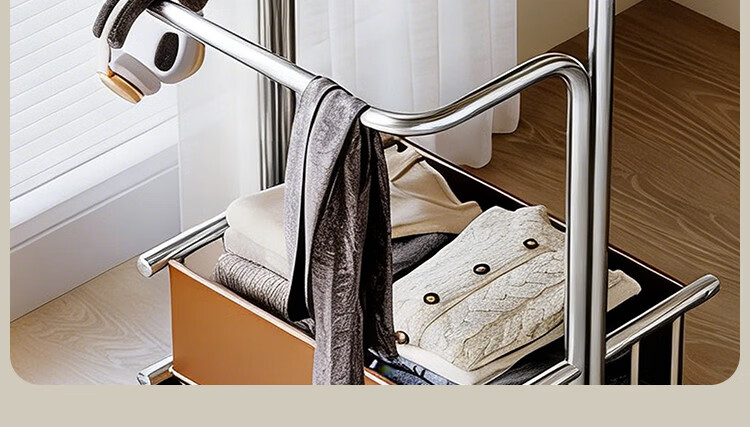 Yicai Nianhua 100CM Floor Standing Clothes Rack Bedroom Living Room Dormitory Coat Rack Storage Rack Simple Home Hat Rack Drying Rack 21