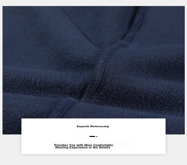 Toread Men's Fleece Pullover Spring Autumn New Round Neck Thin Polar Fleece Long Sleeve T-Shirt Warm Solid Color Base Layer Top 26