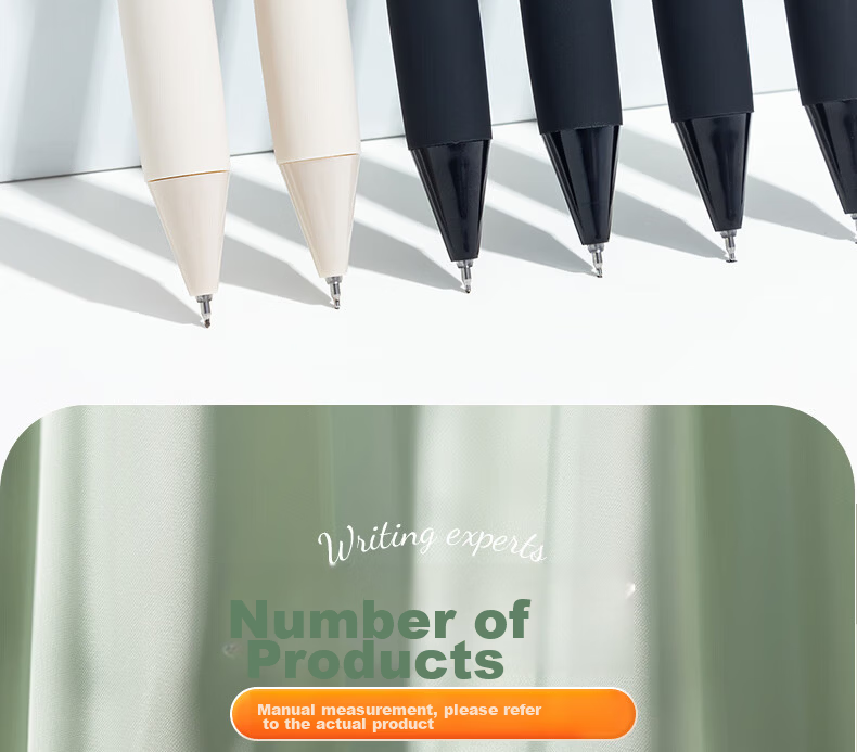 M&G Stationery Silent High-Value 0.5mm Black Retractable Quick-Dry Gel Pen Large Capacity Exam Use 4-Pack AGPJ9607A 13