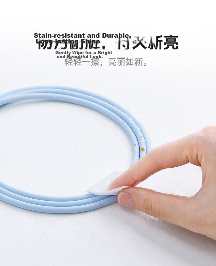 Baseus Apple Data Cable PD20W Fast Charging Type-C to Lightning Cable for iPhone 14/13 Pro Max/12 Car Charger 1m Starlight White 16