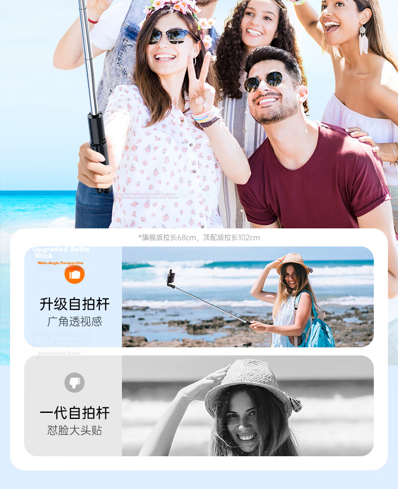 Zhiguozhe 2026 New Professional 2m Selfie Stick Phone Holder Floor Tripod 360° Rotating Anti-Shake Follow Shooting Compact Portable Live Streaming Travel Auto 15