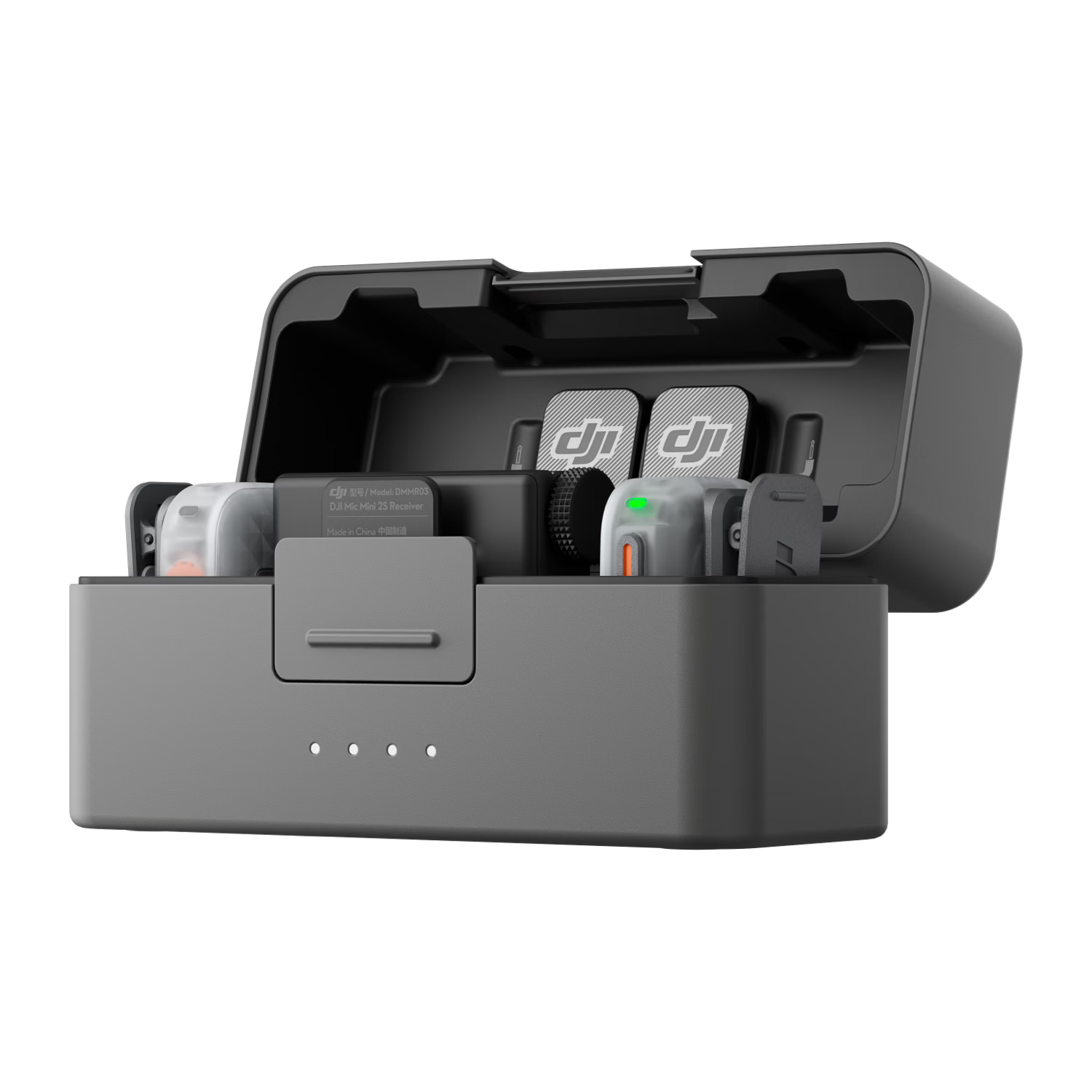 DJI Mic Mini 2S Mini Wireless Microphone with Internal Recording, Noise-Cancelling Lavalier Mic, Interview and Live Streaming Transmitter