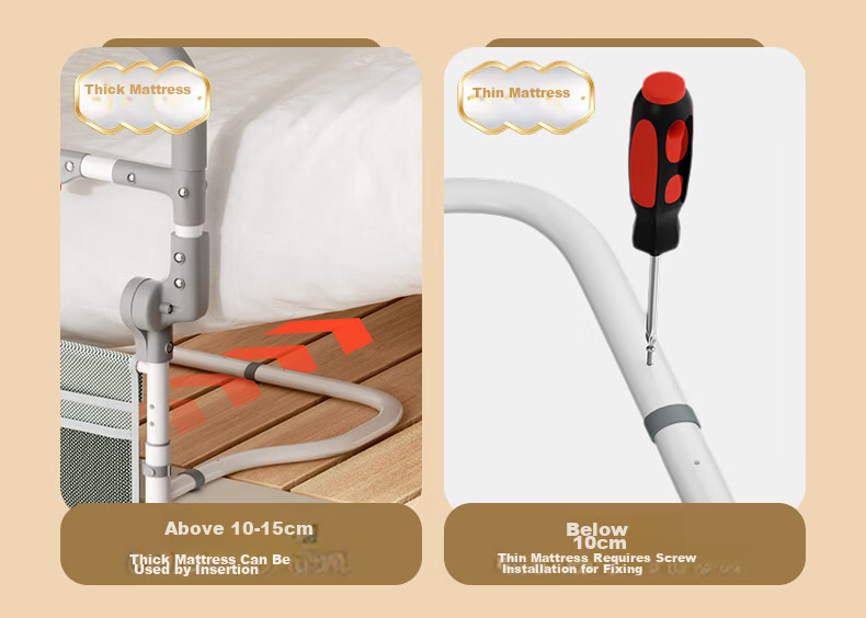 Interhasa! Bedside Assist Handle for Elderly, Getting Up Aid, Support Bar, Anti-Fall Bed Rail P1370017 10