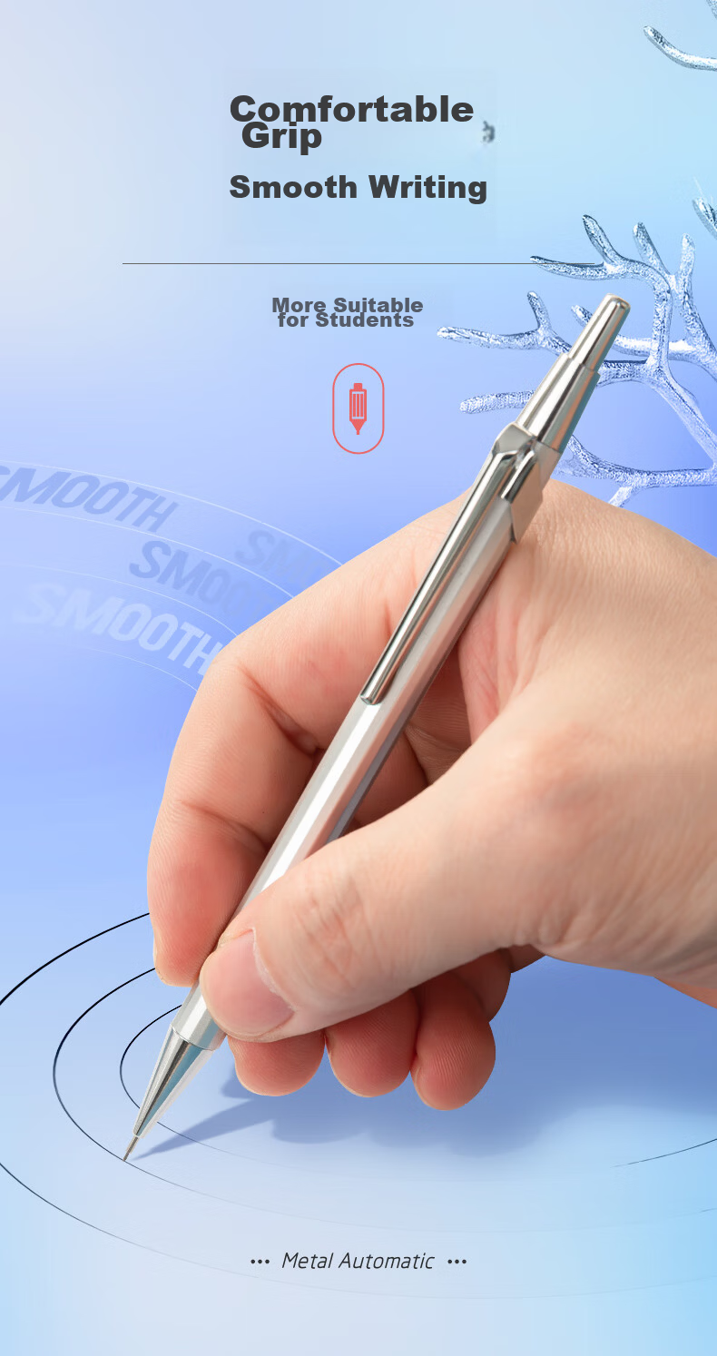 M&G Automatic 2B/0.5 Mechanical Pencil for Exam Use, Stable Writing, Break-Resistant Lead, Student Exam Writing, Simple Barrel, Single AMPT5703 5