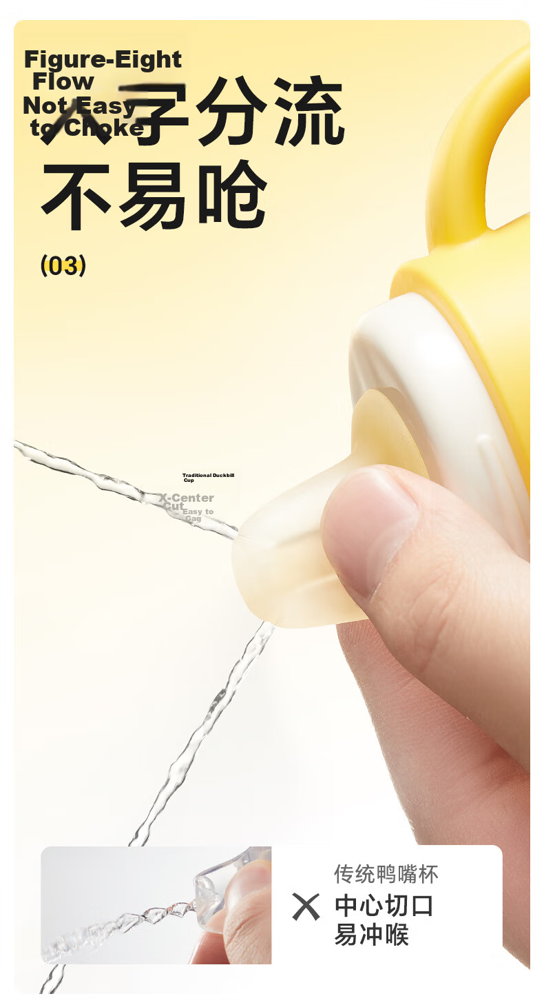 Huangchong Haishi Cup Series Straw Bottle Nipple for 4 Months to 1-2 Years Old, Thermos Cup Accessory, Duck Bill *1 6