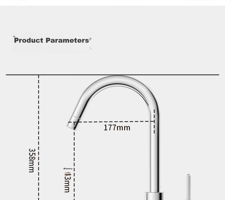 JOMOO Kitchen Faucet Healthy Sink Hot and Cold Dual Control Rotatable Sink Vegetable Washing Basin Faucet 33080 30