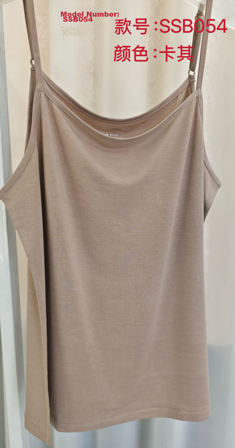 Little Nurse Women's Modal Camisole Tank Top Summer Sleeveless Base Layer SSB054 Black XL (175) 17