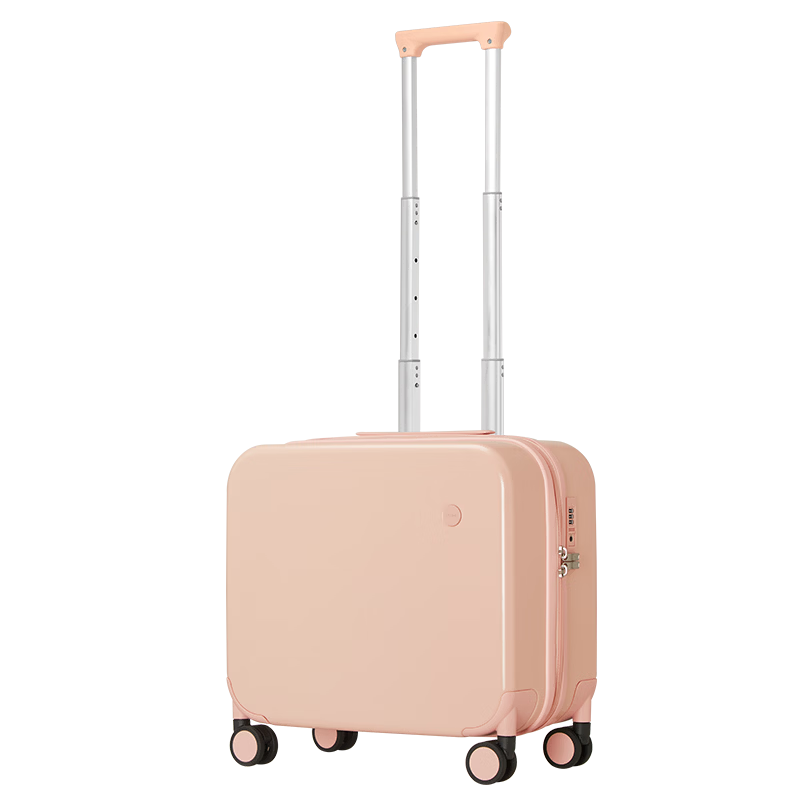 Mixi Small Carry-On Luggage 14-Inch Travel Suitcase with TSA Lock for Women, Mineral Gray, 36cm