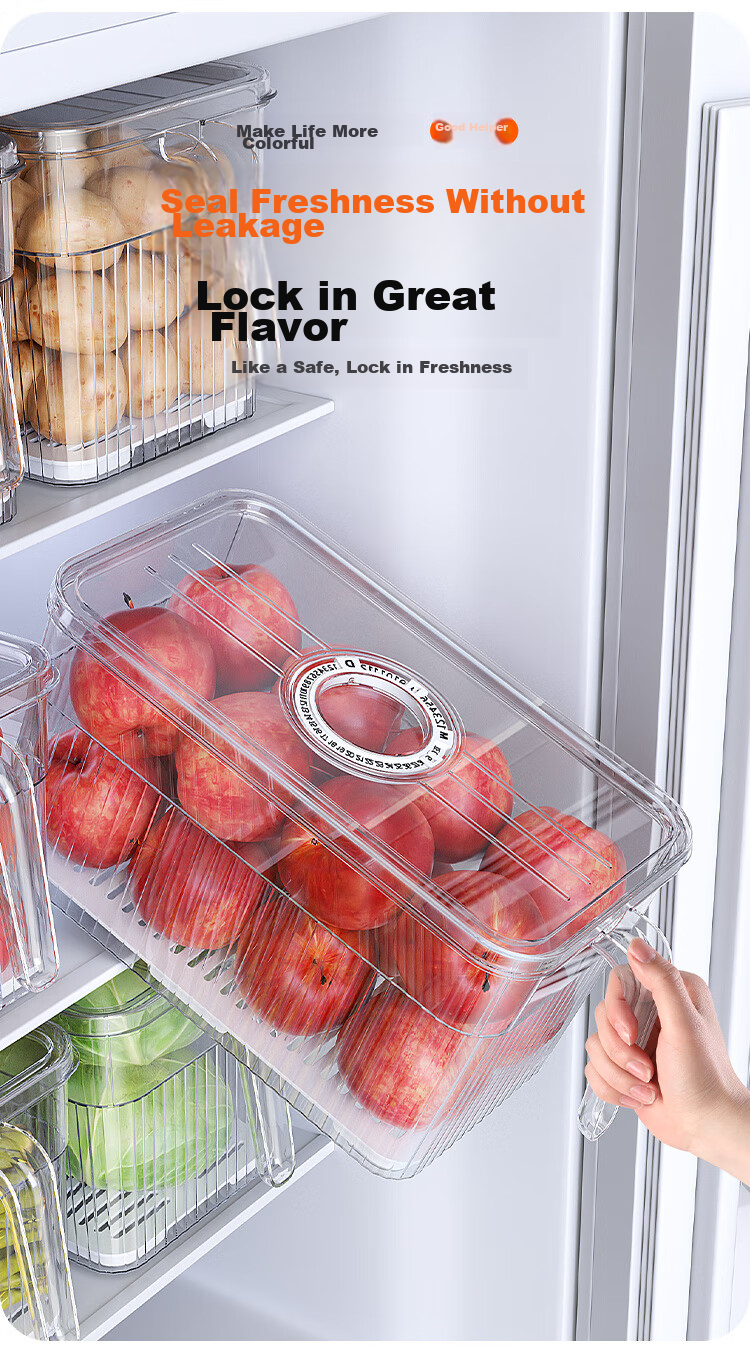 Refrigerator Storage Box Fresh-keeping Box Food Grade Sealed Fresh-keeping Freezing Special Kitchen Fruit Vegetable Egg Storage Box 3