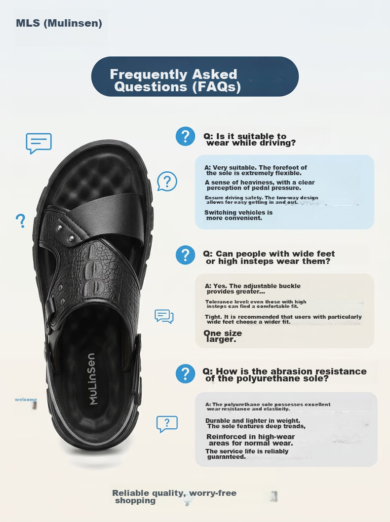 MULINSEN Men's Lightweight Breathable Casual Beach Sandals Soft Sole Outdoor Dual-Wear Slippers V7290258 12