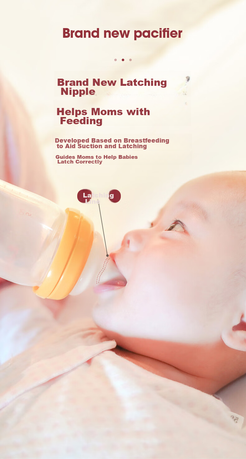Anpei Universal Wide-Neck Nipple, Breast-Like Feel, for 15 Months And Above (Suitable for Haozai/Jikang/Pigeon) 3