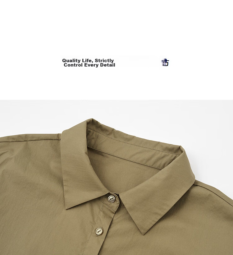 Demana [Cloud Share 100 Cotton] Summer Smart Commuter Polo Collar Raglan Short Sleeve Loose Slim Shirt for Women Premium Feel 10