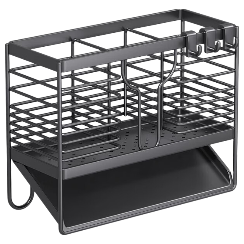 DSRAWMYT Kitchen Storage Rack Draining Rack Sink Sponge Cloth Basket Countertop Faucet Dishwashing Liquid Organizer