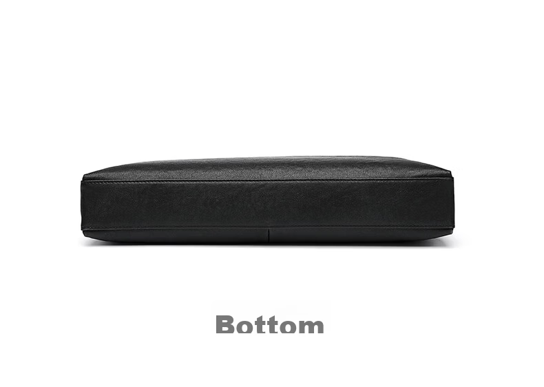 American Bison Men's Genuine Leather Business Briefcase Horizontal Casual Laptop Bag Birthday Gift 10