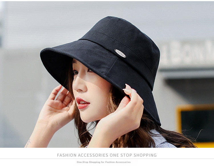 GLO-STORY Women's Sunshade Hat Thin Mesh Breathable Sun Protection Fisherman Hat Korean Style Casual Foldable UV Protection Bucket Hat 19