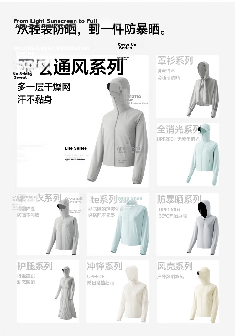 Beneunder Women's Sunscreen Jacket UV Protection New Summer Lightweight Breathable Quick-Dry Outdoor Sports TS003 Light Charcoal Gray S 3