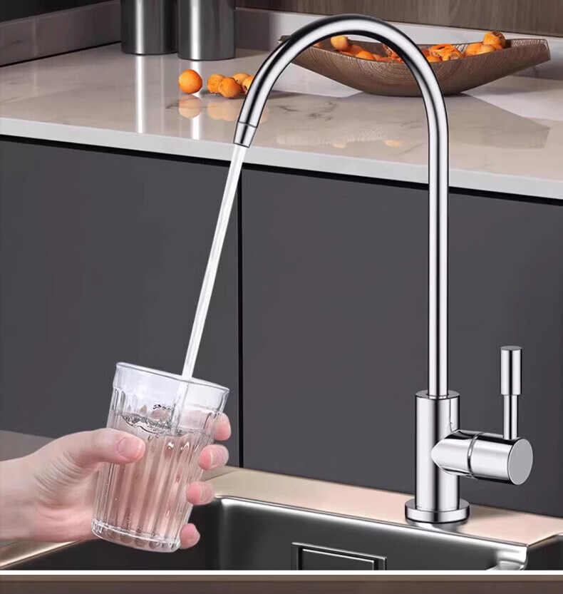 HOMK Seiko 304 Stainless Steel Water Purifier Faucet Kitchen Lead-Free Direct Drinking Sink Faucet 7