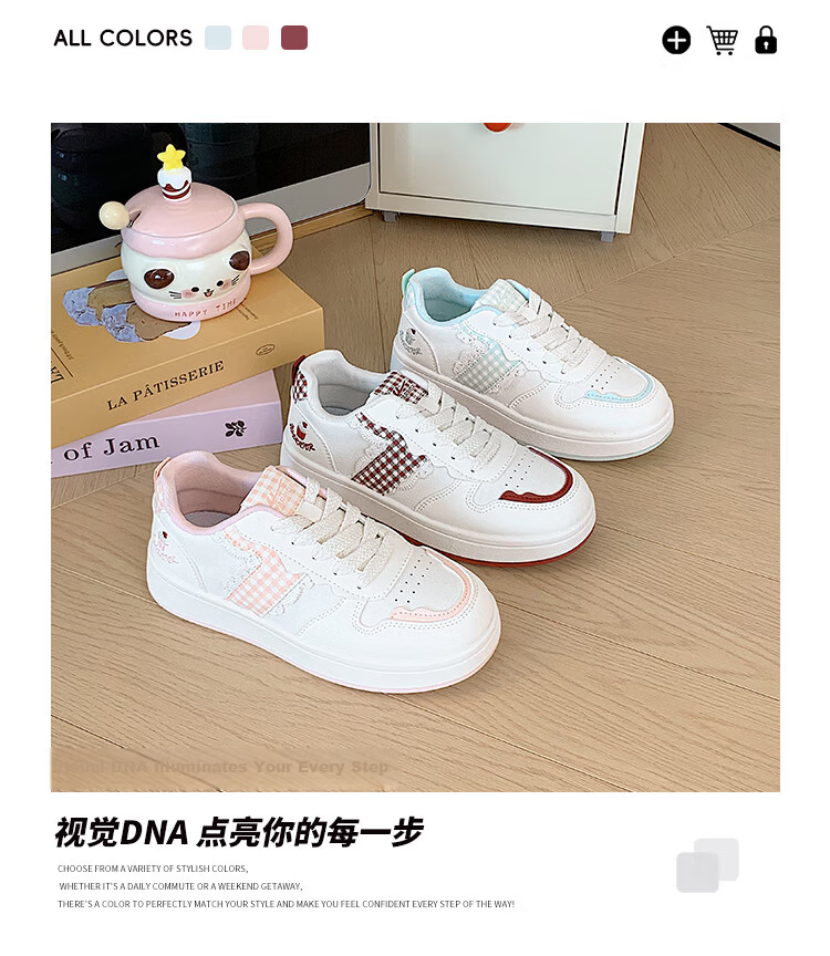 Warrior Women's Thick-Soled Spring and Autumn Casual Sneakers, Sweet and Versatile Student Sports Shoes, White and Green, Size 40 3