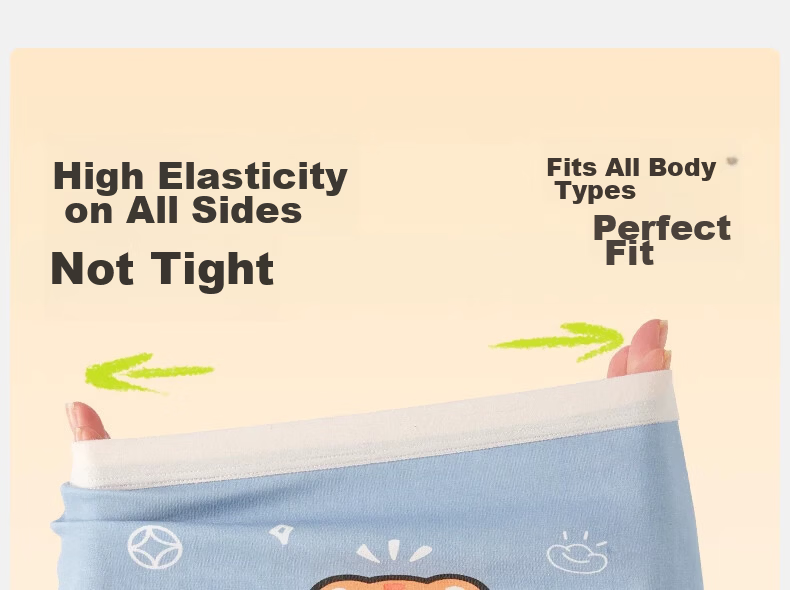 Mianqixiong Boys' Underwear, Children's Pure Cotton Boxer Briefs, Boys' Boxer Shorts, 4 Pairs, No Wedgie, for Older Children, Underpants-B093 15