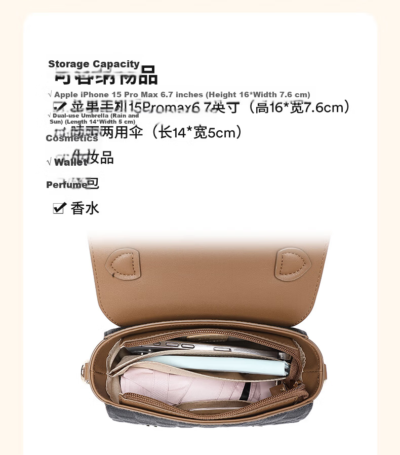 MEXICAN 2026 New Luxury High-End Women's Leather Shoulder and Crossbody Cambridge Bag Birthday Gift for Girlfriend Wife 15