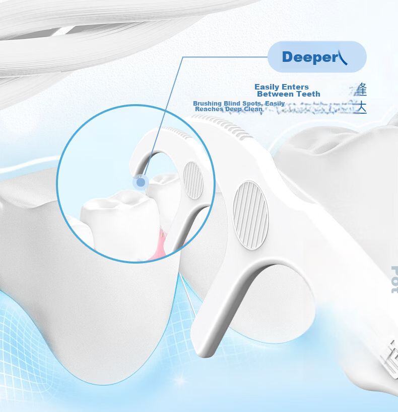 Little Deer Mom Single Pack Dental Floss Picks 3 Boxes 180pcs Ultra-fine Toothpicks for Adults and Children 7