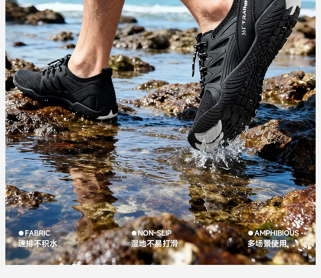361° Creek Hiking Shoes Beach Shoes Outdoor Rafting Water Shoes for Men and Women Anti-Slip Mountaineering Swimming Amphibious Sea Gear 3