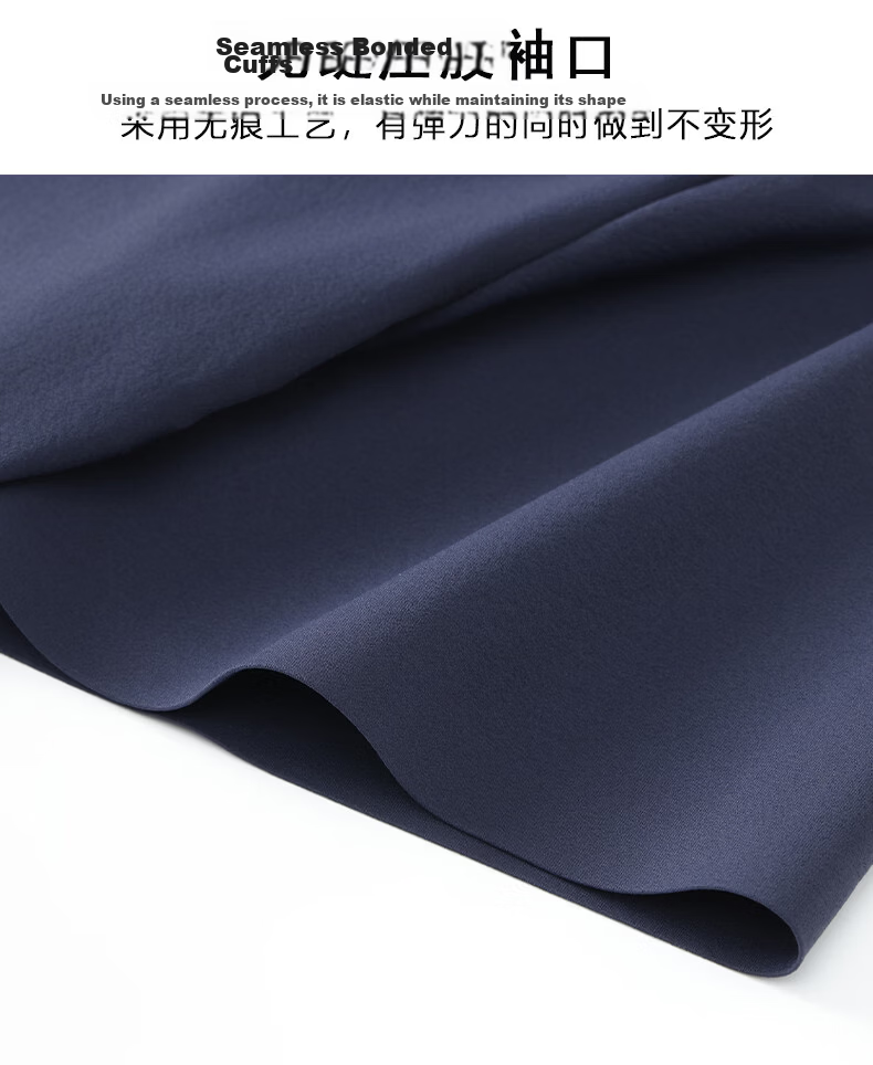 ROMON Men's Polo Shirt Short Sleeve T-Shirt Summer Ice Silk Thin Breathable Business Cool Top Piano Black 3XL 8