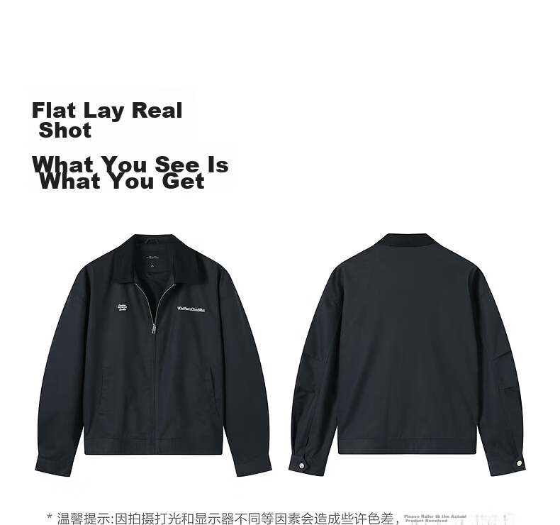 TonLion 2026 Spring New Men's Jacket Lapel Casual Loose Fit Youth Navy Simple Style 3
