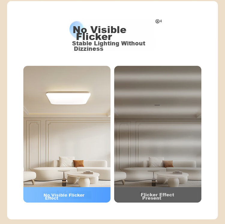 BULL Ceiling Light X19 Series MX-G048D-BS Full Spectrum Ultra-thin Three-level Dimming Bedroom Lamp 48W with Installation 10