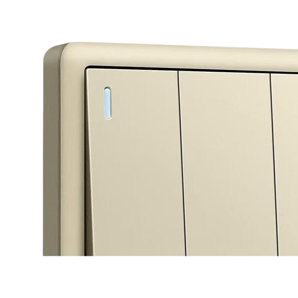 BULL Switch Socket G36 Series Four-Gang Single-Control Switch G36K411 Champagne Gold Flush Mounted