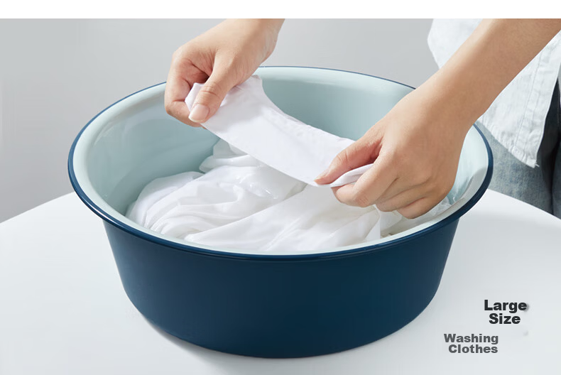 Mayflower Wall-Mounted Wash Basin 36cm Single Thickened Plastic Laundry Basin Foot Soak Basin Vegetable Washing Basin Student Eco-Friendly Transparent 13