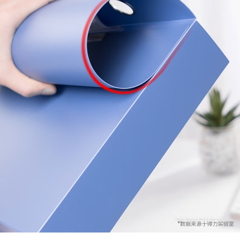 Deli 1 Piece 35mm A4 Plastic File Box, Thick Document Box for Files, Financial Records, Exam Storage 5682 6
