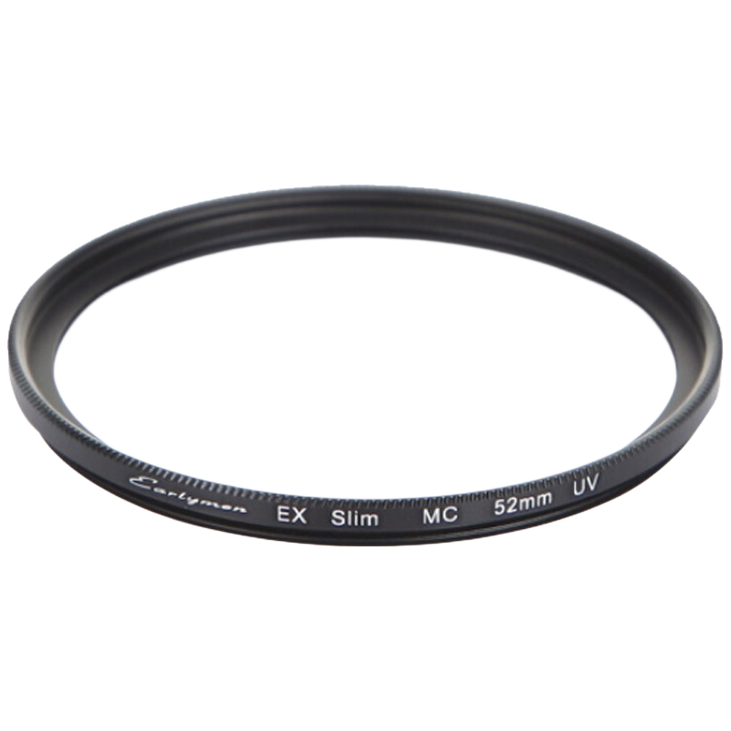 Earlymen 52mm UV Filter Protective Lens, Ultra-Thin 16-Layer Coated UV Filter Lens, Suitable for Canon EF301.4/Nikon 351.8/501.4D/501.8D And Other Lenses
