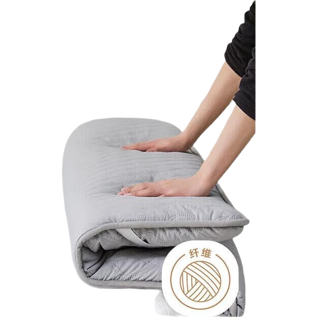 LOVO Luolai Mattress Pad, Thickened Soft Mat, Tatami for Dormitory, Antibacterial And Anti-Mite, 180*200cm, Gray