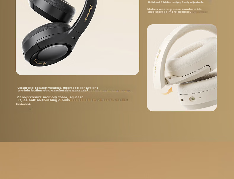 IKF King Pro2.0 Active Noise-Cancelling Over-Ear Bluetooth Headphones, Delta Unyielding Contract E-Sports Wired Gaming, Low Latency Bluetooth 6.0, Sports Music, Athens Black 32