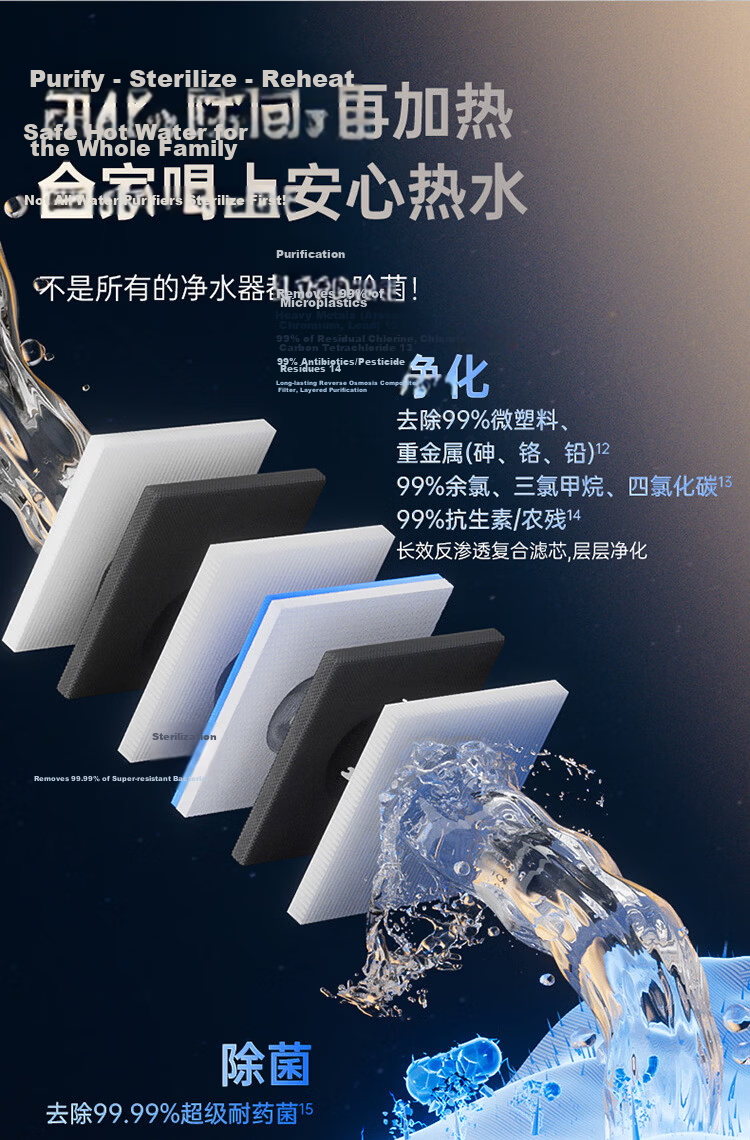Angel Yulong Ultra True Boiling Water Purifier 1000G Under-Sink Household Heating Direct Drinking Machine 2000G Warm Water Flow J3661-ROC126H Model 9
