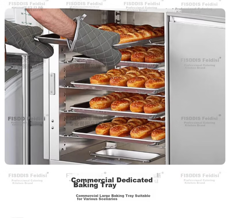 FISDDIS Premium Commercial Non-Stick Baking Tray 60X40X5 Oven Bread Cake Baking Mold Rectangular Pan 19