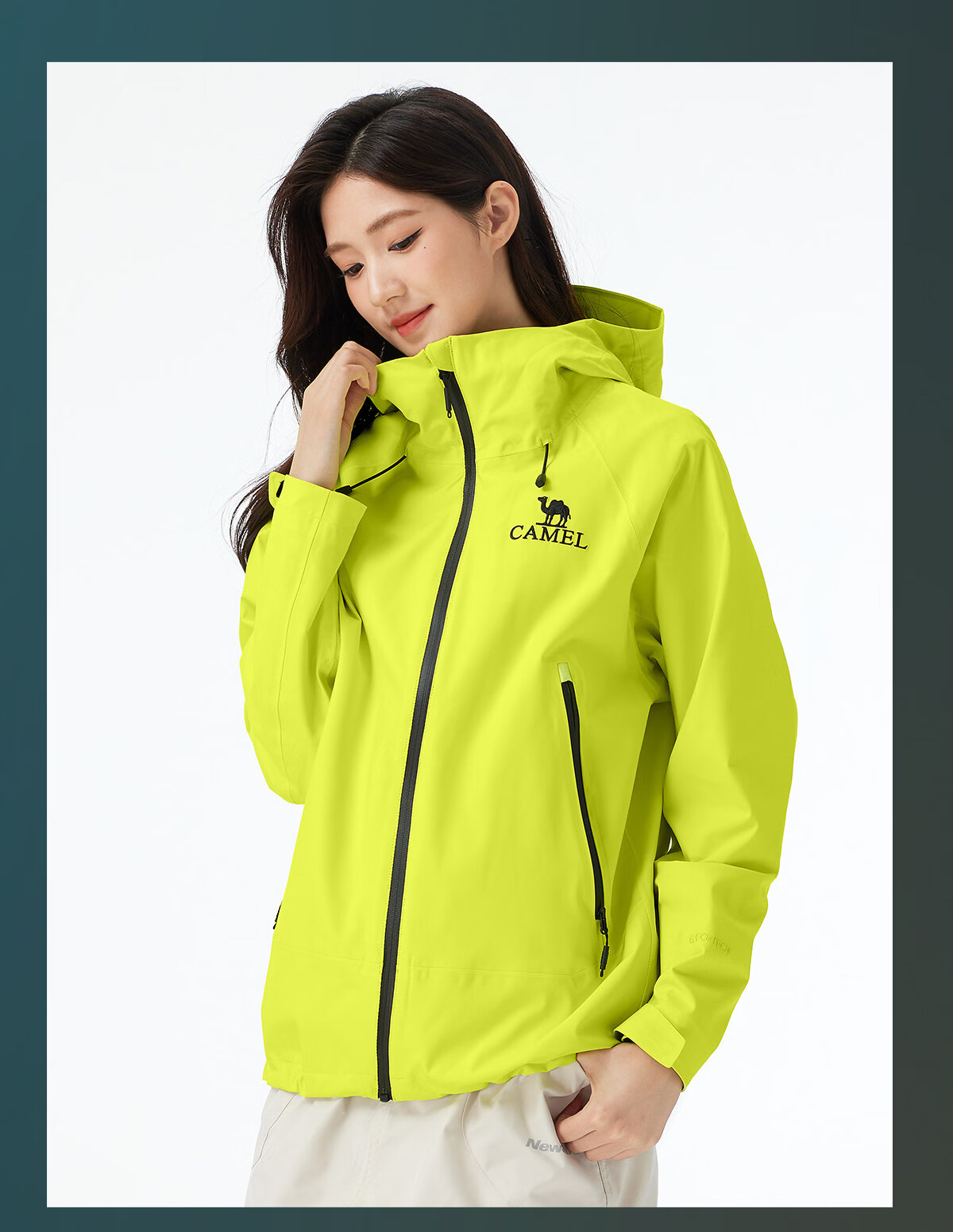 CAMEL [Dilireba's Style] Outdoor Hardshell Jacket for Men And Women, Unisex Style, Triple Protection Mountaineering Coat B001 30